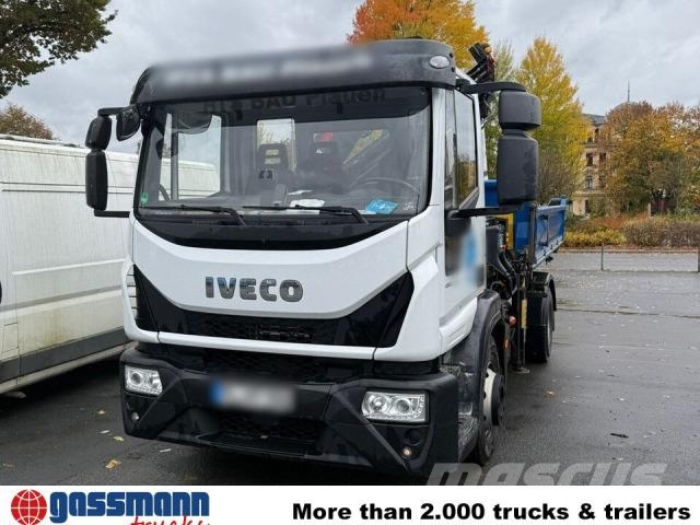 Iveco EuroCargo ML160E28K 4x2, Kran Hiab 099E-3 HiDuo, Camion benne