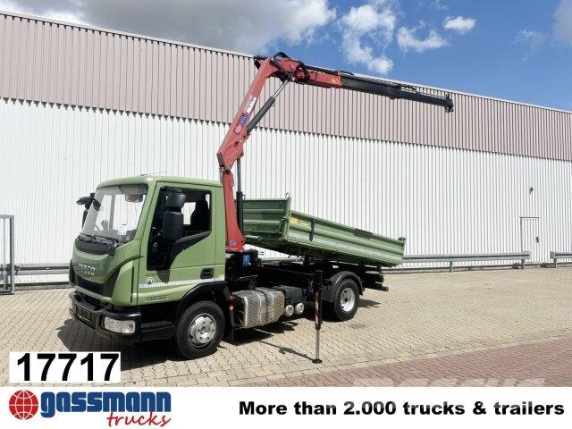Iveco ML100E19 4x2, Kran HMF 810-K2, 2x AHK Φορτηγά Ανατροπή