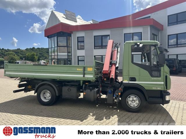 Iveco ML100E19 4x2, Kran HMF 810-K2, 2x AHK Φορτηγά Ανατροπή