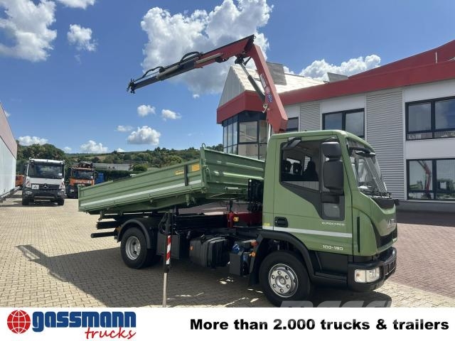 Iveco ML100E19 4x2, Kran HMF 810-K2, 2x AHK Φορτηγά Ανατροπή