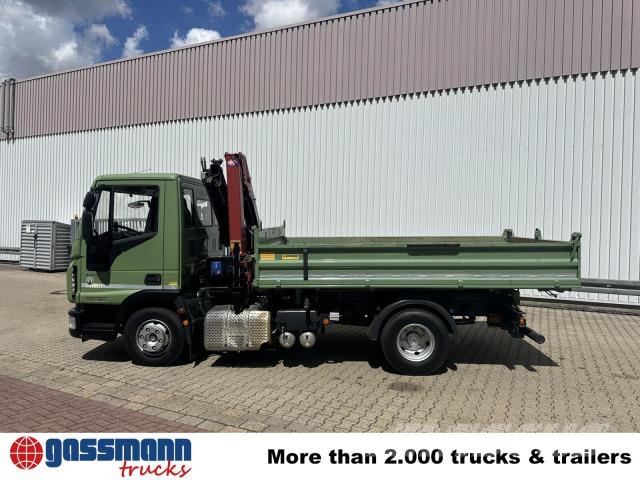 Iveco ML100E19 4x2, Kran HMF 810-K2, 2x AHK Φορτηγά Ανατροπή