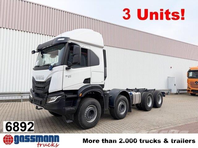 Iveco T-Way AT410T51 8x4, Retarder, Nebenantrieb, 3x Camiones con chasís y cabina