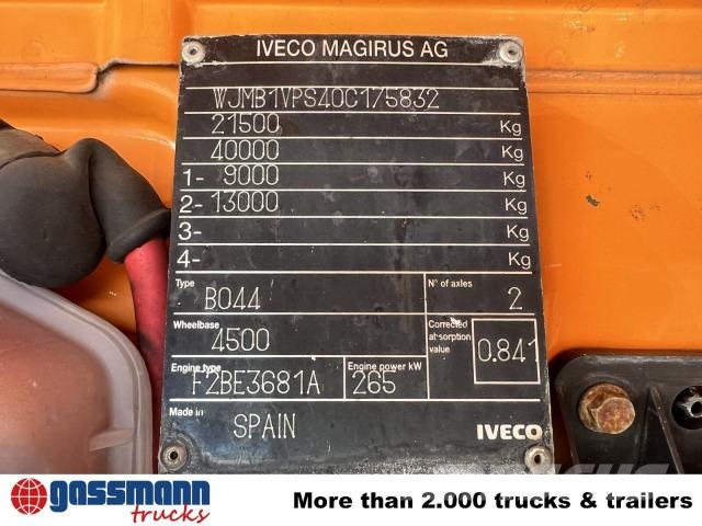 Iveco Trakker AD190T36WP 4x4, Kran, Tipper trucks