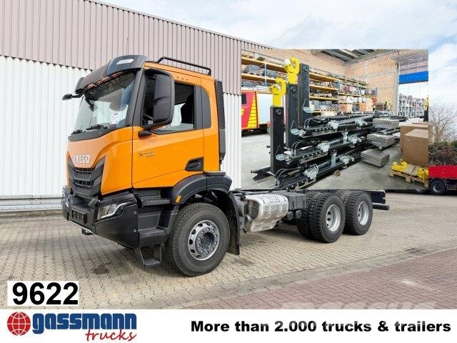 Iveco X-Way AD300X42Z 6x4, Motorabtrieb Hook lift trucks
