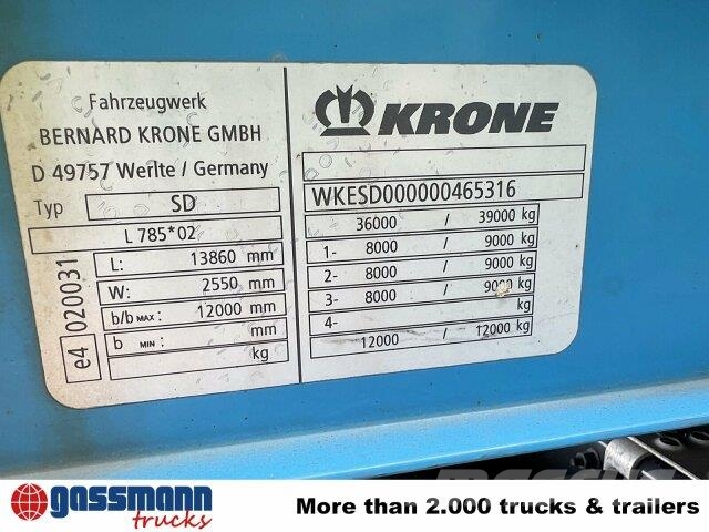 Krone SDP 27 , Edscha-Verdeck Tents puspiekabes
