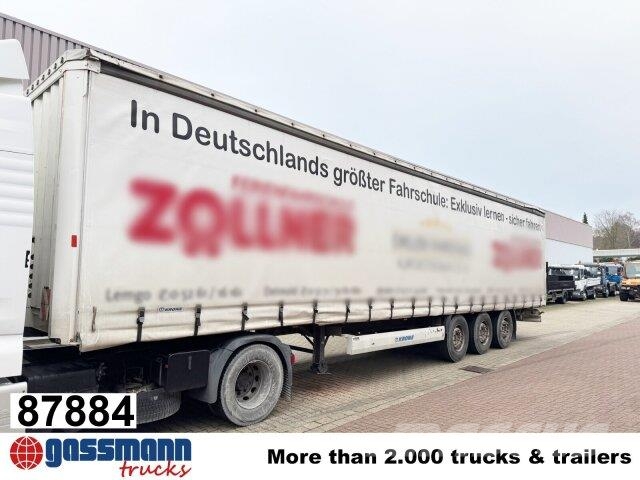 Krone SDP 27 , Edscha-Verdeck, Ex-Fahrschule Tents puspiekabes
