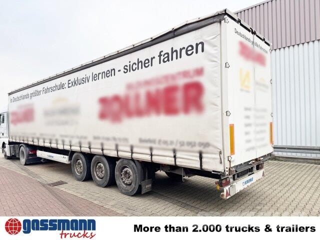 Krone SDP 27 , Edscha-Verdeck, Ex-Fahrschule Tents puspiekabes
