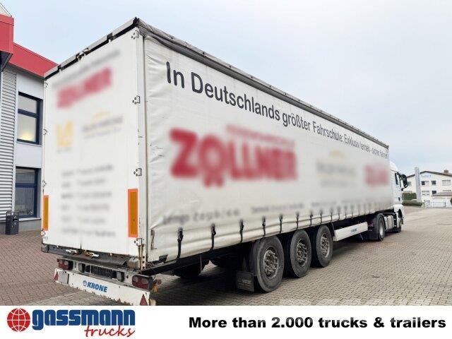 Krone SDP 27 , Edscha-Verdeck, Ex-Fahrschule Tents puspiekabes