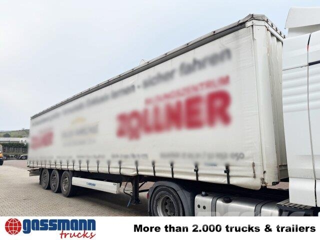 Krone SDP 27 , Edscha-Verdeck, Ex-Fahrschule Tents puspiekabes