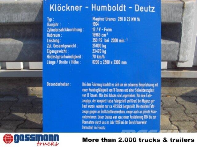 Magirus Deutz Magirus Uranus 250D 22 KW16 其他貨車
