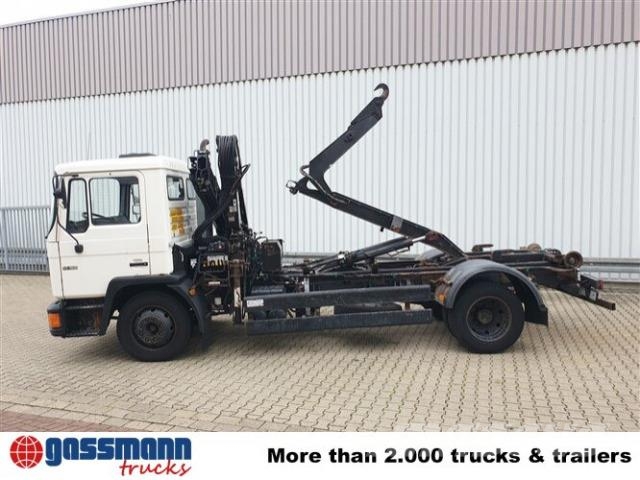 MAN 14.152 F 4x2 BB mit Kran Hiab 060-2 훅 리프트 트럭