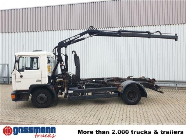 MAN 14.152 F 4x2 BB mit Kran Hiab 060-2 훅 리프트 트럭