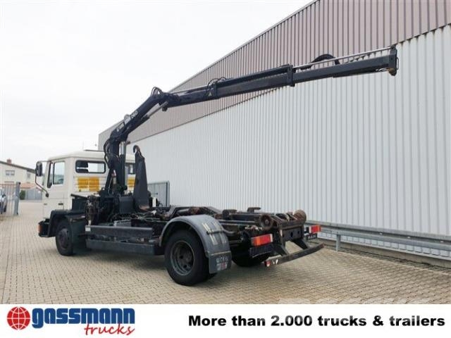 MAN 14.152 F 4x2 BB mit Kran Hiab 060-2 훅 리프트 트럭