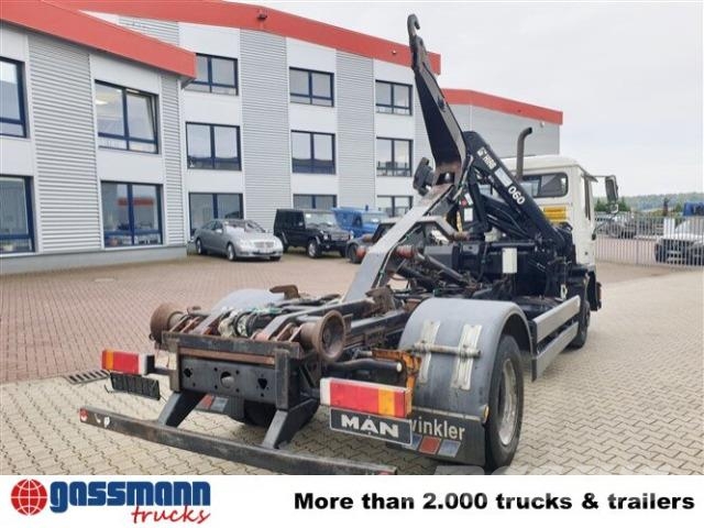 MAN 14.152 F 4x2 BB mit Kran Hiab 060-2 훅 리프트 트럭