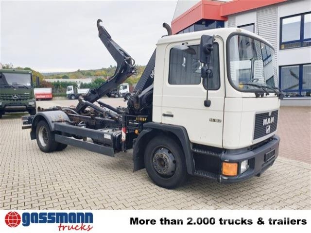 MAN 14.152 F 4x2 BB mit Kran Hiab 060-2 훅 리프트 트럭