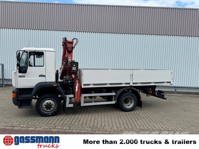 MAN 14.224 LAC 4x4 BB mit Kran Atlas 100.1 Φορτηγά Kαρότσα με ανοιγόμενα πλαϊνά