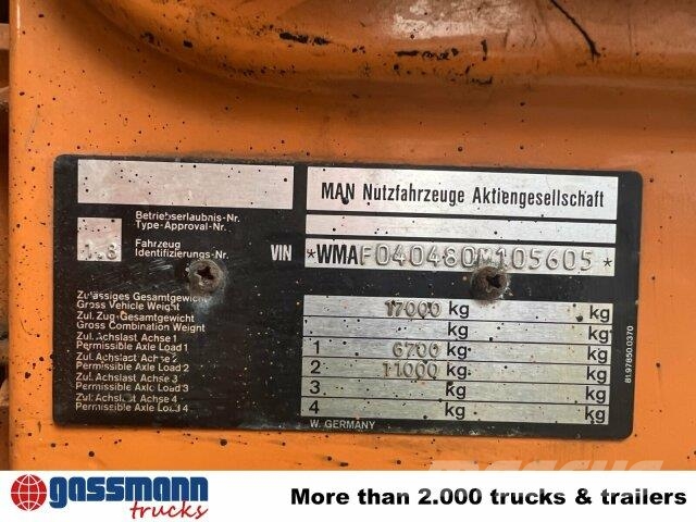 MAN 19.292/402 FAK 4x4 BB, 6-Zylinder, Φορτηγά Σασί