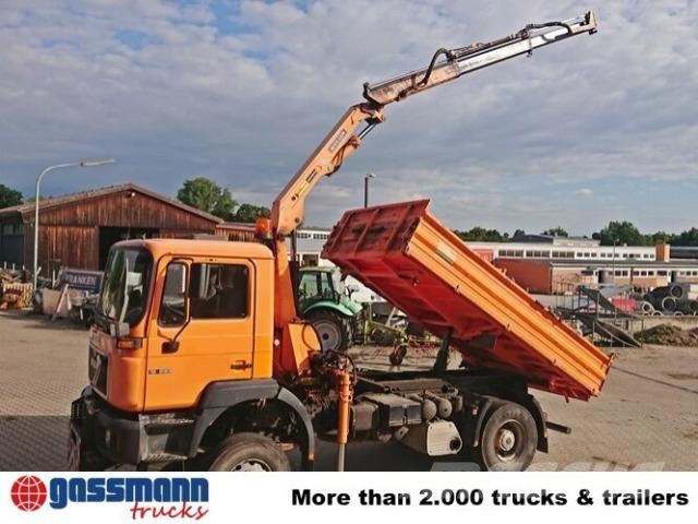 MAN 19.293 4x4 BL, Winterdienstausstattung, Kran Damperli kamyonlar