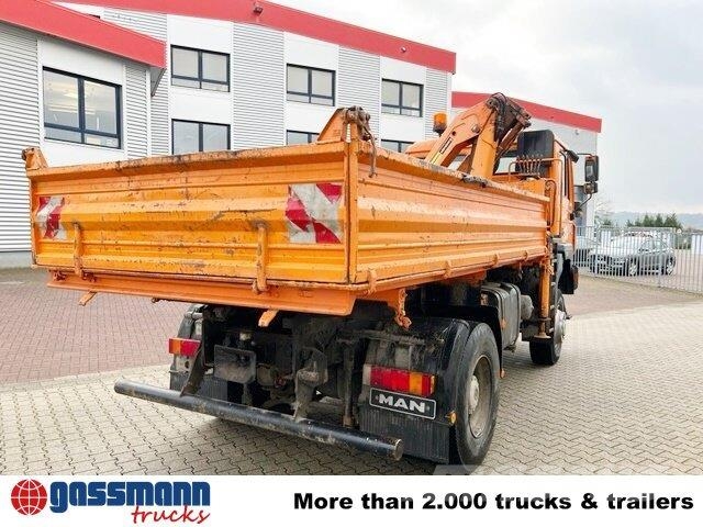 MAN 19.293 4x4 BL, Winterdienstausstattung, Kran Damperli kamyonlar