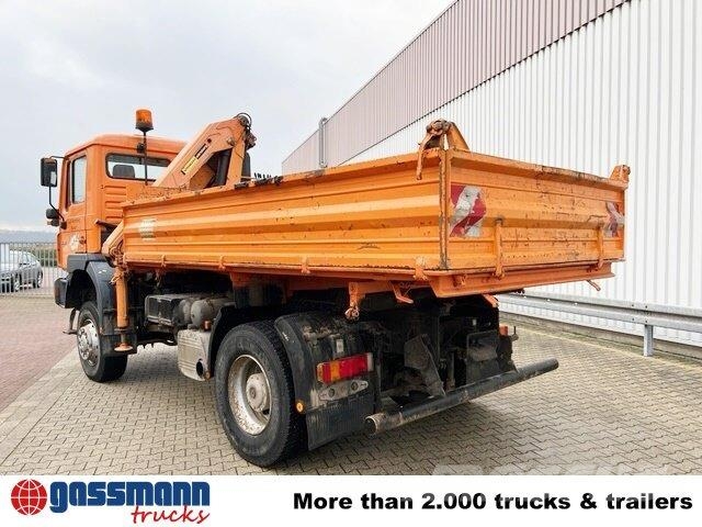 MAN 19.293 4x4 BL, Winterdienstausstattung, Kran Damperli kamyonlar