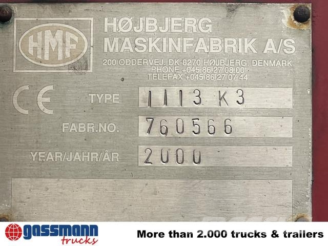 MAN 25/18.284 6x2-4 LL,Kran HMF 1113 K3, Funk, 훅 리프트 트럭