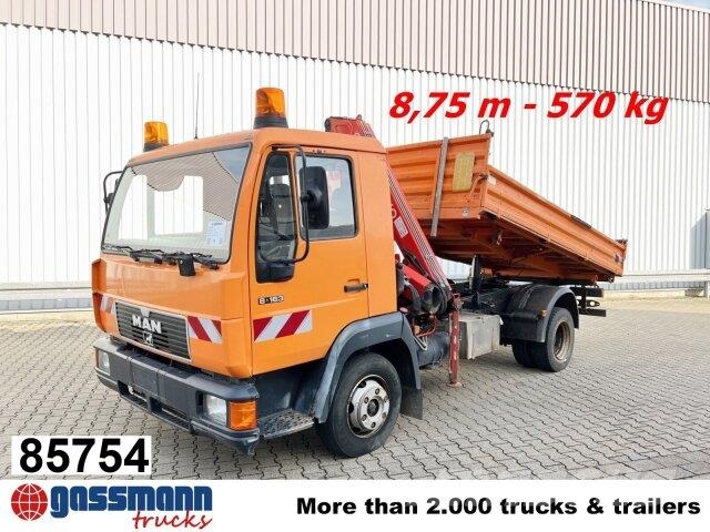MAN 8.163 4x2 BB mit Kran Fassi F60A.23 Kiper kamioni