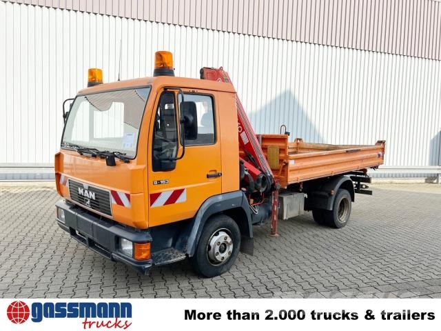 MAN 8.163 4x2 BB mit Kran Fassi F60A.23 Kiper kamioni
