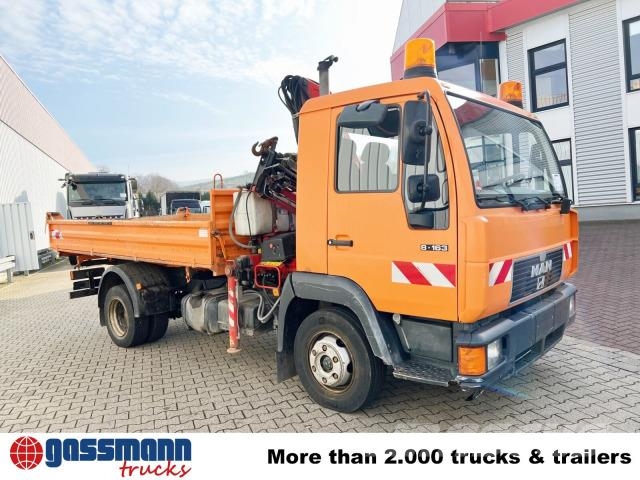 MAN 8.163 4x2 BB mit Kran Fassi F60A.23 Kiper kamioni
