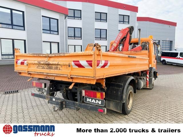 MAN 8.163 4x2 BB mit Kran Fassi F60A.23 Kiper kamioni