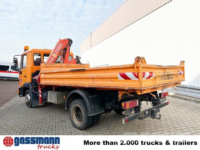 MAN 8.163 4x2 BB mit Kran Fassi F60A.23 Kiper kamioni