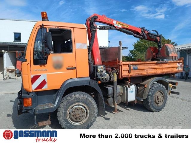 MAN LE 10.220 4x4 BB, Kran Palfinger PKG 7001, Tippbil