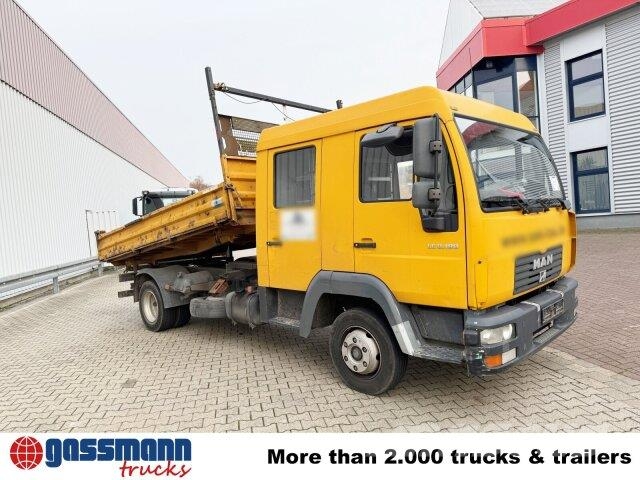 MAN LE 8.180 4X2 BB Doka, 2x AHK 덤프 트럭
