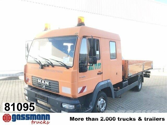 MAN LE 8.185 LC Doka 4x2 BB, 2x AHK Camiones plataforma