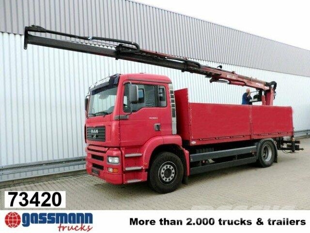MAN TGA 18.360 4x2, Baustoff, Kran ATLAS 125.1 Φορτηγά Kαρότσα με ανοιγόμενα πλαϊνά