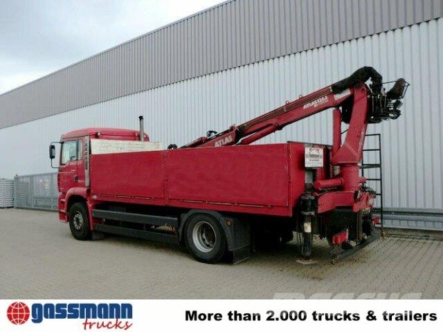 MAN TGA 18.360 4x2, Baustoff, Kran ATLAS 125.1 Φορτηγά Kαρότσα με ανοιγόμενα πλαϊνά
