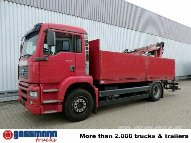 MAN TGA 18.360 4x2, Baustoff, Kran ATLAS 125.1 Φορτηγά Kαρότσα με ανοιγόμενα πλαϊνά