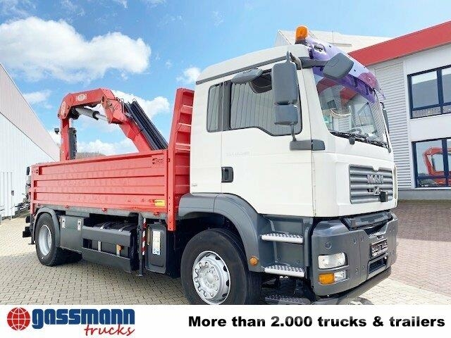 MAN TGA 18.400 4x2 BL Pritsche Heckkran PM17523 Φορτηγά Kαρότσα με ανοιγόμενα πλαϊνά