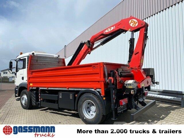 MAN TGA 18.400 4x2 BL Pritsche Heckkran PM17523 Φορτηγά Kαρότσα με ανοιγόμενα πλαϊνά
