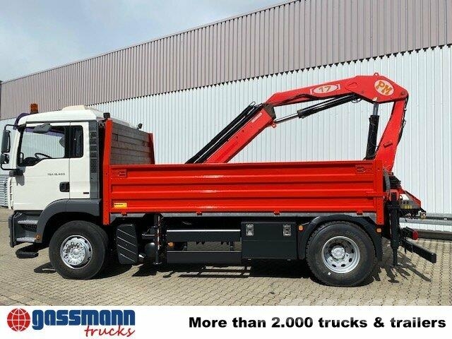 MAN TGA 18.400 4x2 BL Pritsche Heckkran PM17523 Φορτηγά Kαρότσα με ανοιγόμενα πλαϊνά