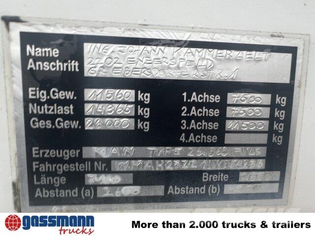 MAN TGA 26.360 6X2/4 BL, Vorlauf Lenk-Liftachse Absetzkipper