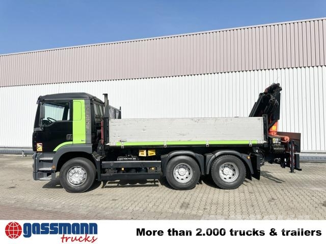 MAN TGA 26.363 6x4 BB, Kran Palfinger PK 16502 C, Camiones bañeras basculantes o volquetes