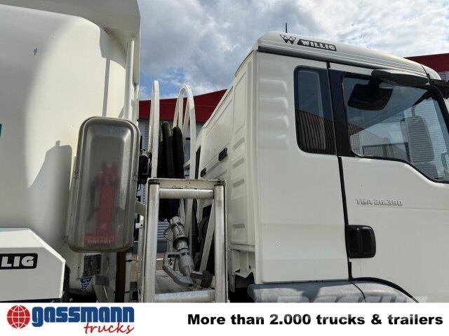 MAN TGA 26.390 6X2-4 BL, Lenk-/Liftachse, Willig Kamioni cisterne