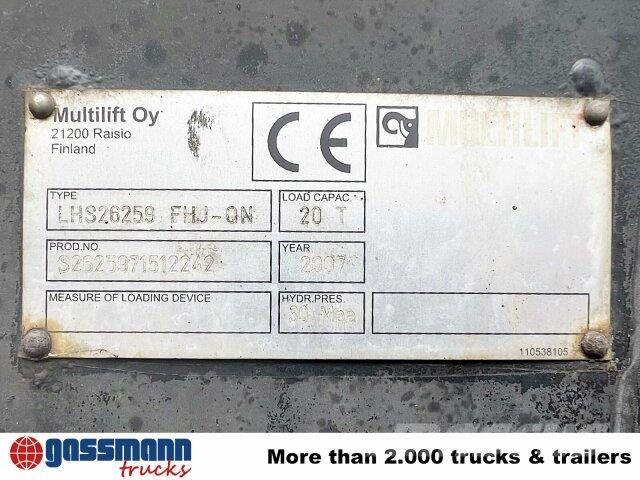 MAN TGA 26.440 6X2-2 BL, Liftachse 훅 리프트 트럭