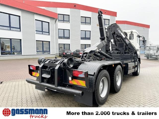 MAN TGA 33.350 6X4 BB mit Kran Hiab 166 E-3 HiDuo, 훅 리프트 트럭