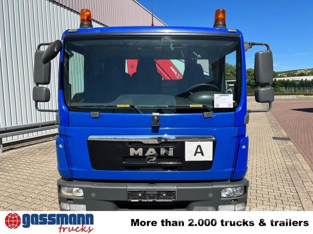 MAN TGL 12.180/210 4x2 BB, City-Abroller, Kran AMCO 훅 리프트 트럭