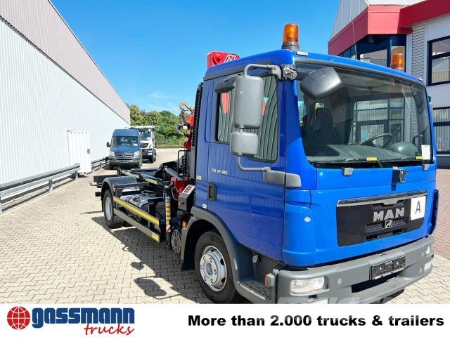 MAN TGL 12.180/210 4x2 BB, City-Abroller, Kran AMCO 훅 리프트 트럭