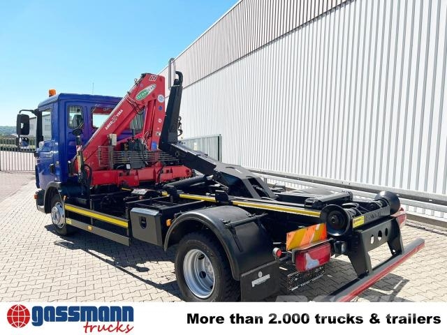 MAN TGL 12.180/210 4x2 BB, City-Abroller, Kran AMCO 훅 리프트 트럭