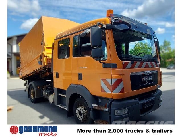 MAN TGL 12.180 4x2 BL DOKA 6-Sitzer 2xAHK Sora- ja kippiautot
