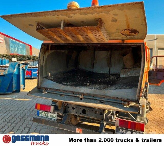 MAN TGL 12.180 , Bucher Kehrmaschine CF 50 Šlavimo technika