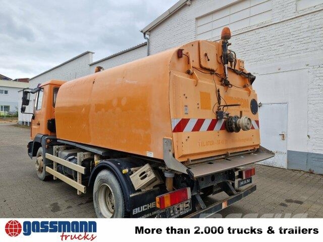 MAN TGL 12.180 , Bucher Kehrmaschine CF 50 Šlavimo technika